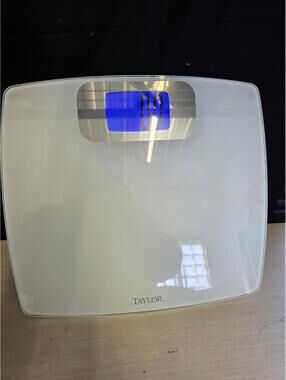 Taylor Digital Bathroom Scale with Blue Backlit Display